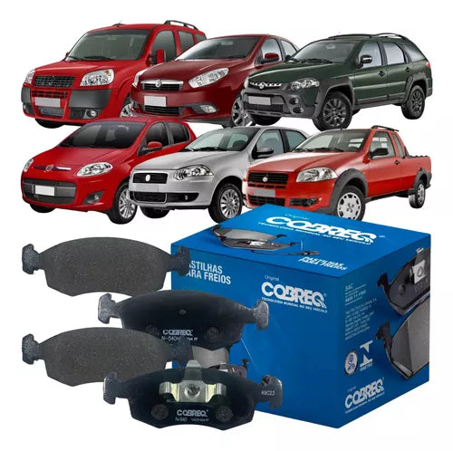 Jogo Pastilha Freio Fiat Grand Siena Essence 1.6 16v 2015 cobreq N540